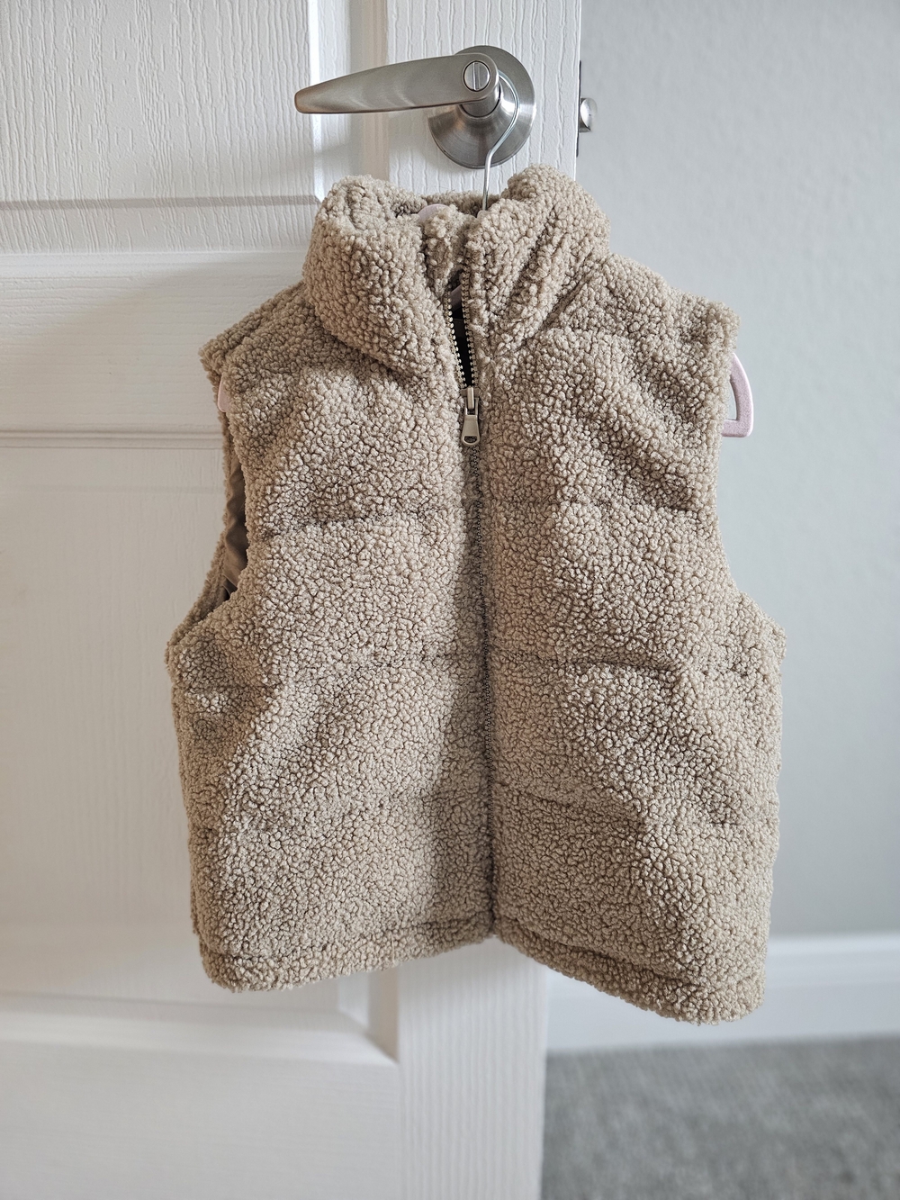 art class Tan Sherpa Vest for Kids